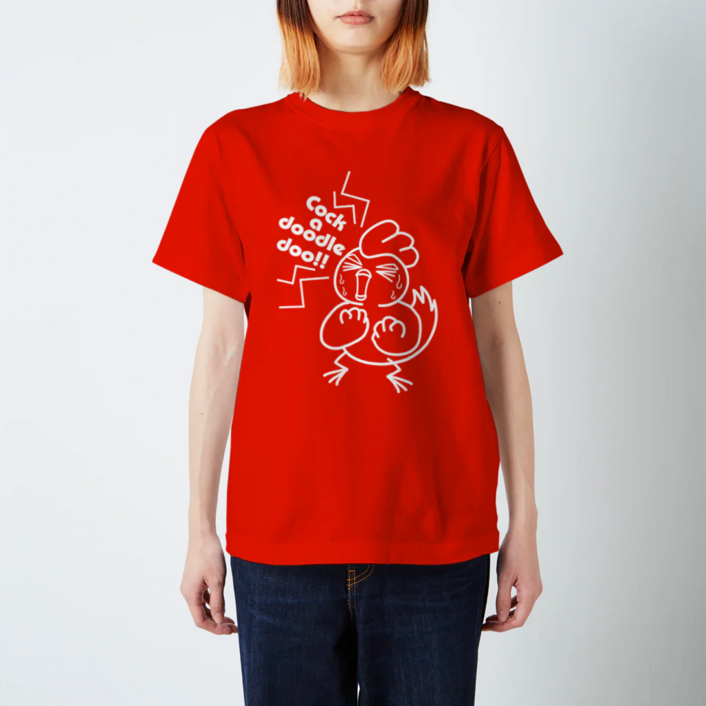 大道芸人 ぼびー(にわぼび と ぼびだるま)のにわぼび！叫ぶ！白線 Regular Fit T-Shirt