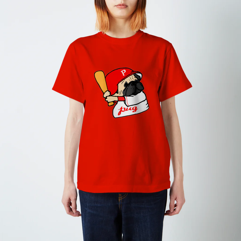 Ayumi HIdakaの野球っこパグちゃん スタンダードTシャツ