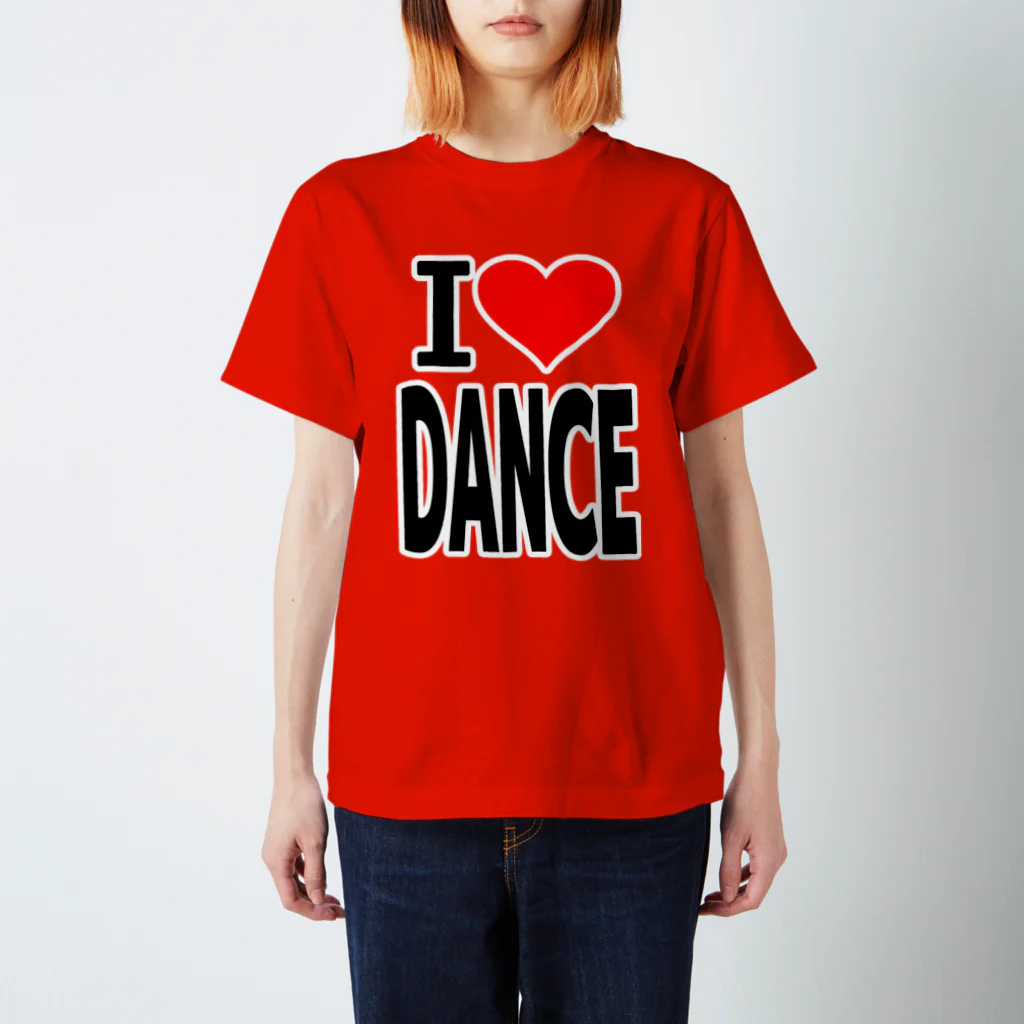 AAAstarsの愛　ハート　DANCE　(　I 　Love　DANCE　） スタンダードTシャツ