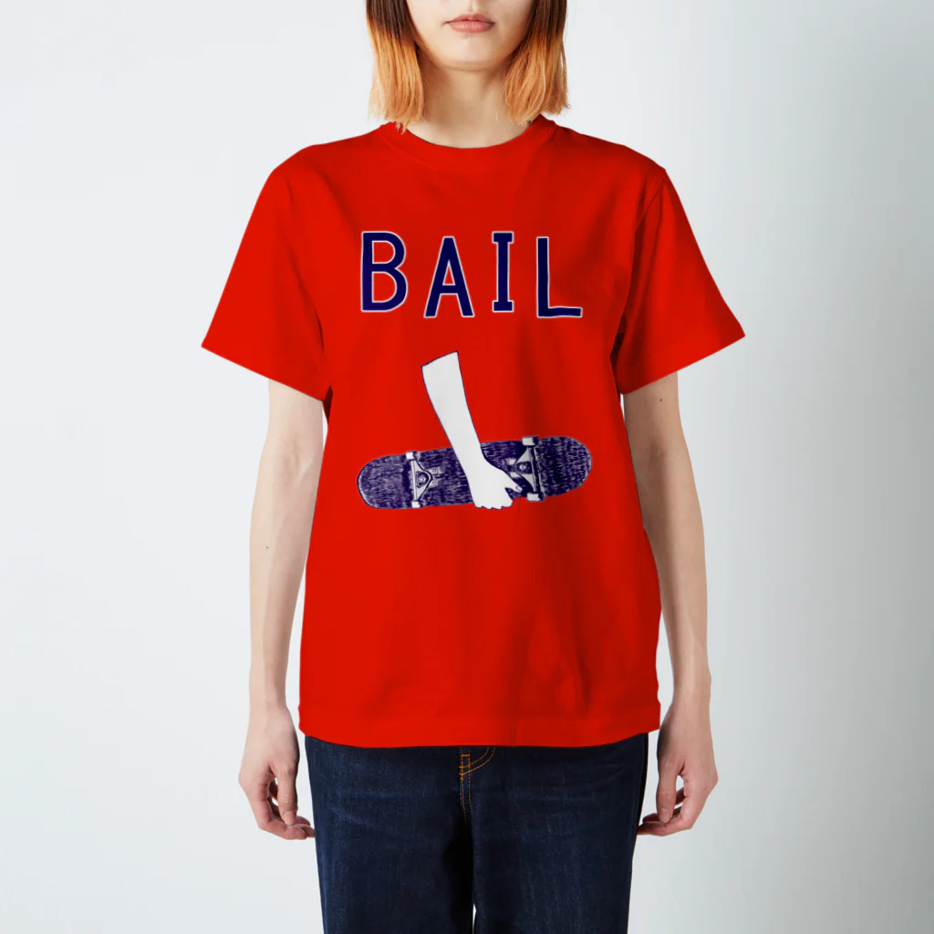 NIKORASU GOのスケボーデザイン「BAIL」 Regular Fit T-Shirt