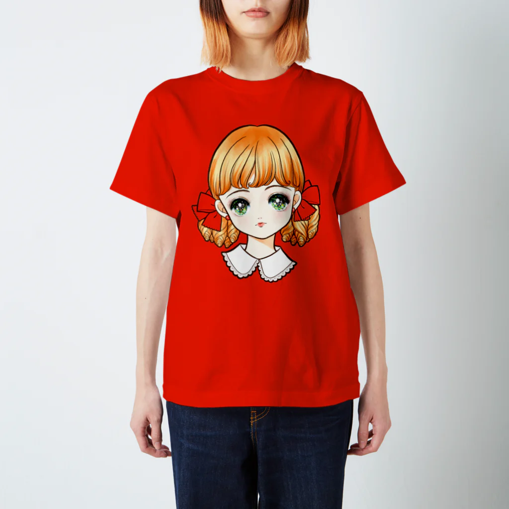 おまけ星のカラフルリボンの女の子 Regular Fit T-Shirt