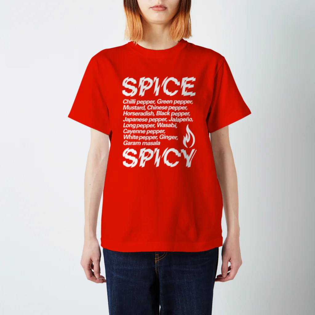 LONESOME TYPE ススのSPICE SPICY（White） Regular Fit T-Shirt