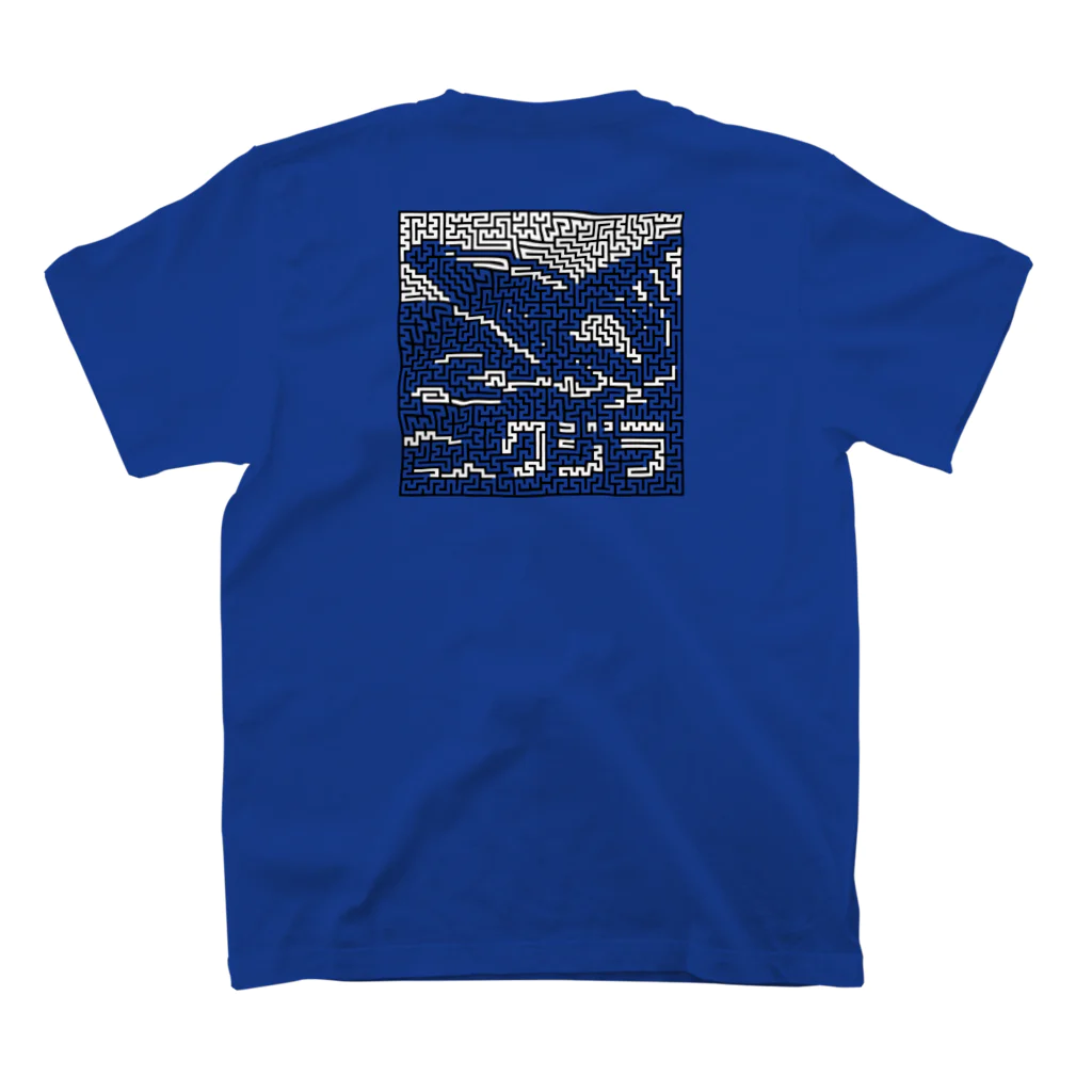 四代目久万七の迷路でクジラ② スタンダードTシャツの裏面