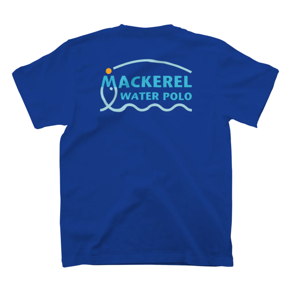 MACKEREL WATER POLOのMACKEREL（メインロゴカラー）背面のみプリント スタンダードTシャツの裏面