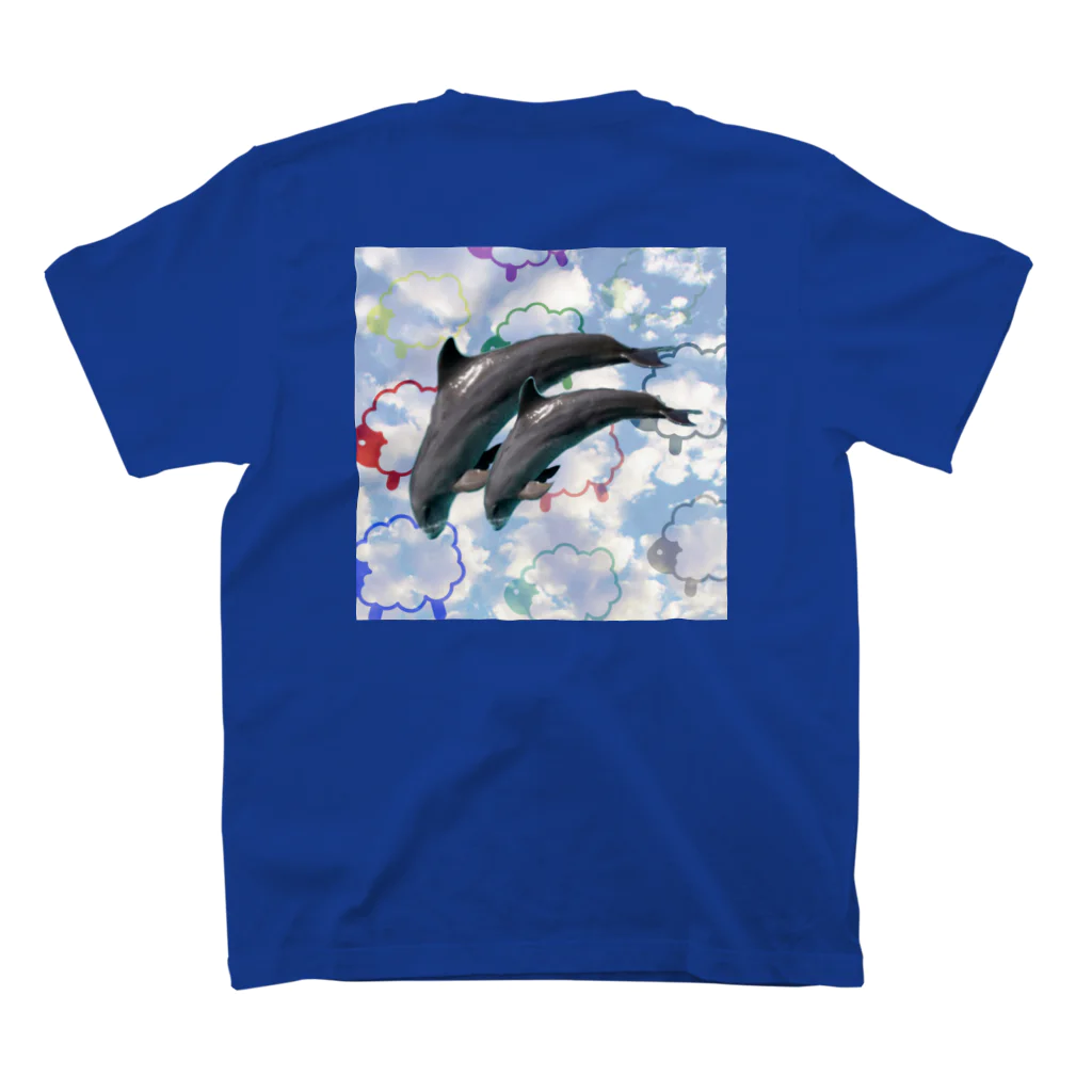 👑ＫＥＮ👑のイルカ🐬 スタンダードTシャツの裏面