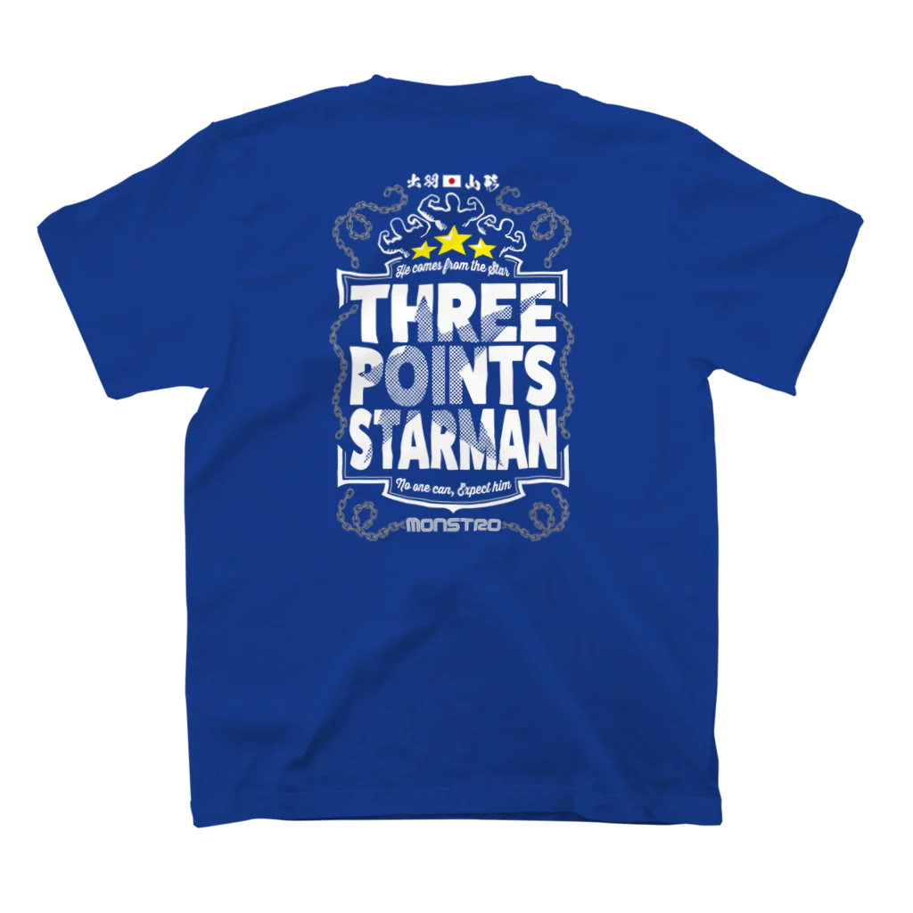 なー＠No.169のTHREE POINTS STARMAN × monstro コラボＴシャツ（濃色） スタンダードTシャツの裏面
