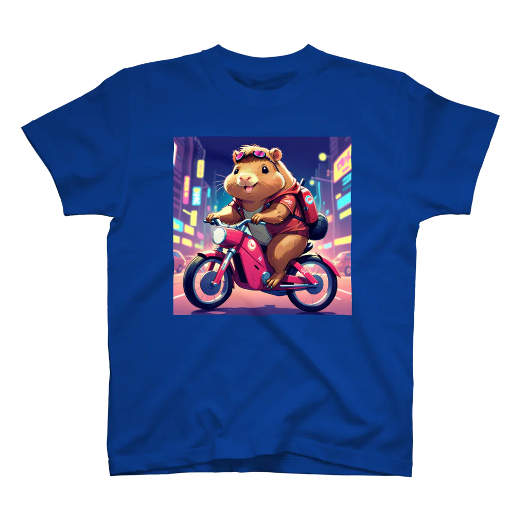 カピパーラ🐻のカピバ～ラ～🏍️イーツ🍔✨ Regular Fit T-Shirt