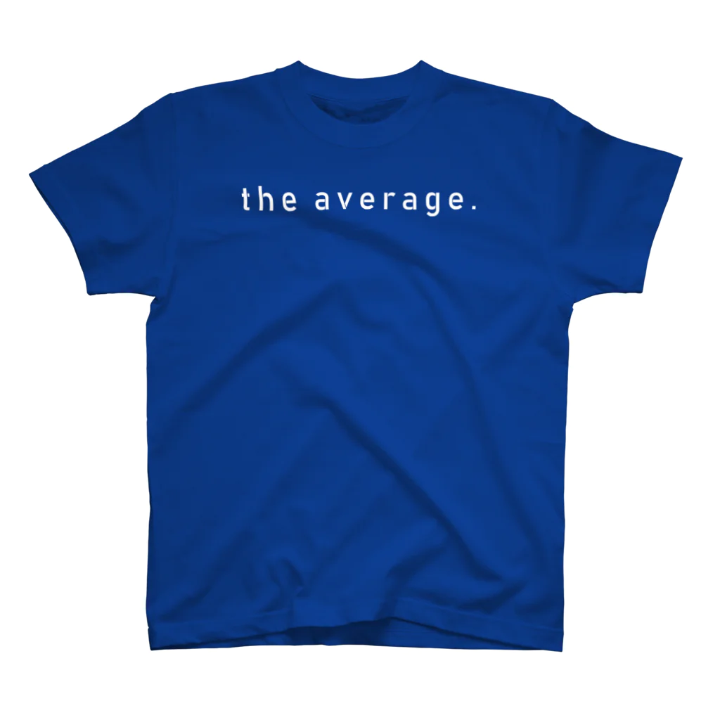 the average のかくかくロゴ（白） スタンダードTシャツ