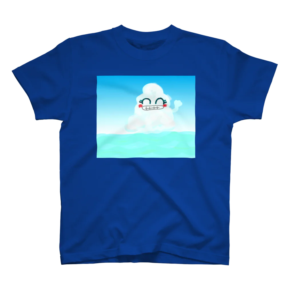 オコメの超超スマイル、ハッピー、入道雲Tシャツ スタンダードTシャツ