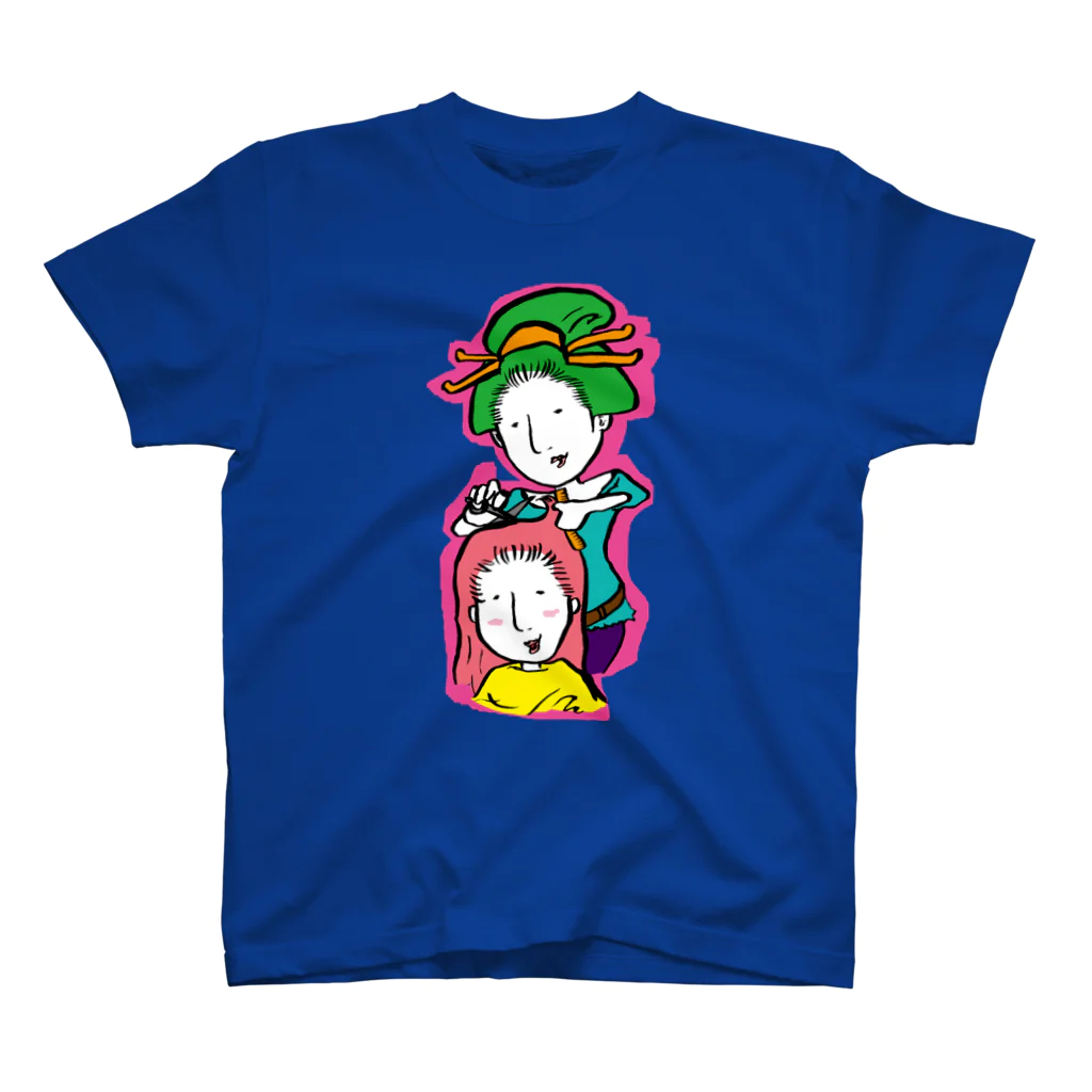 Oedo CollectionのBeautician Girl／濃色Tシャツ スタンダードTシャツ