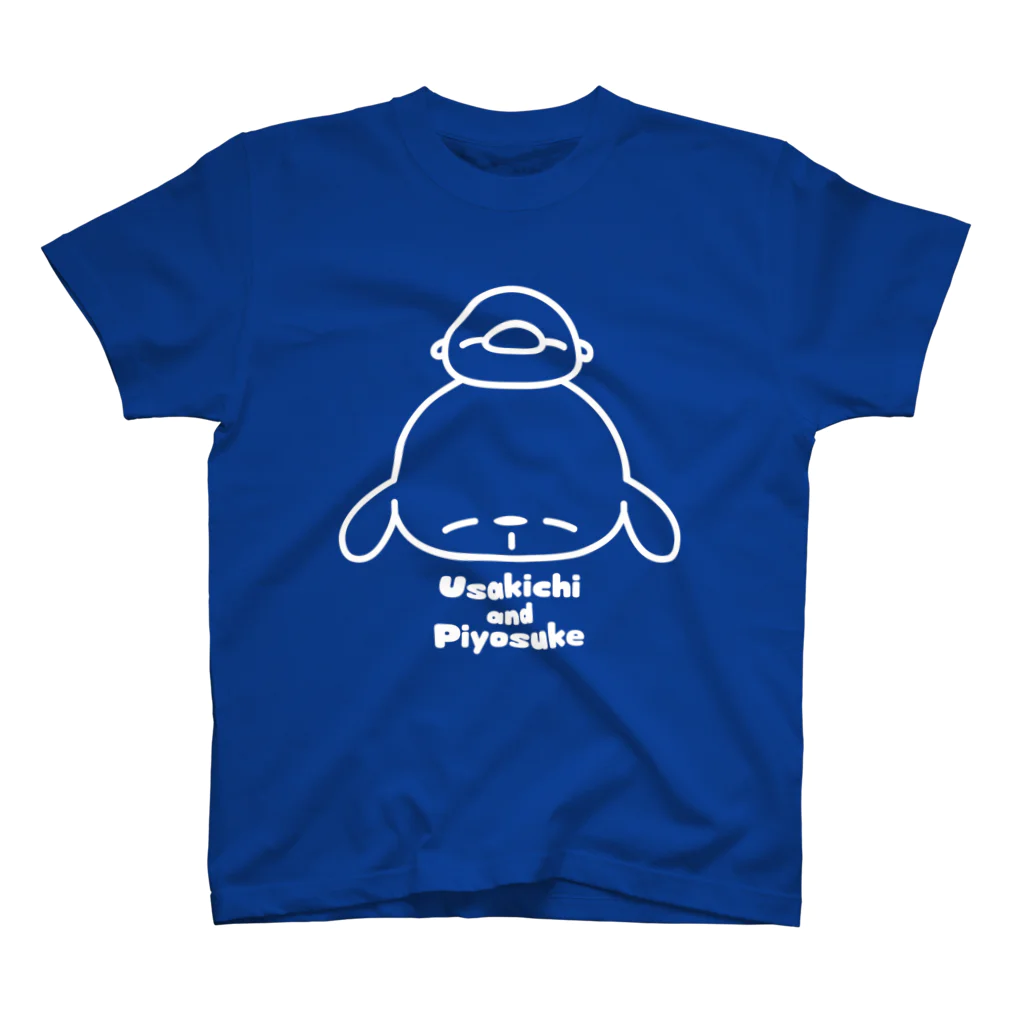 chibinocoのうさきちとぴよすけ　その1(ホワイト) スタンダードTシャツ