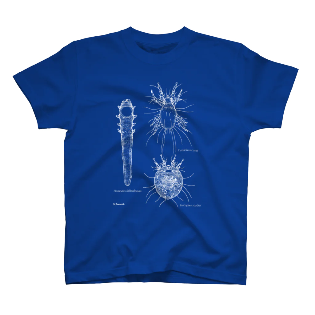 Biological Laceworksのダニ3種 3Mites  スタンダードTシャツ