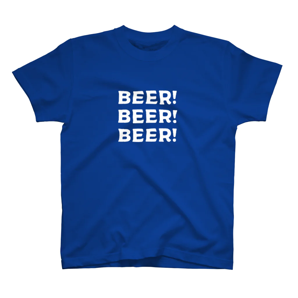 みなみのへんなみせのビール！ビール！ビール！(白字) Regular Fit T-Shirt