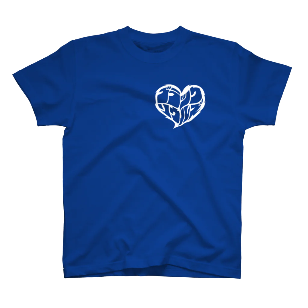 ブラック・ソウル・マーケットのBS-D-SMALL WHITE HEART スタンダードTシャツ