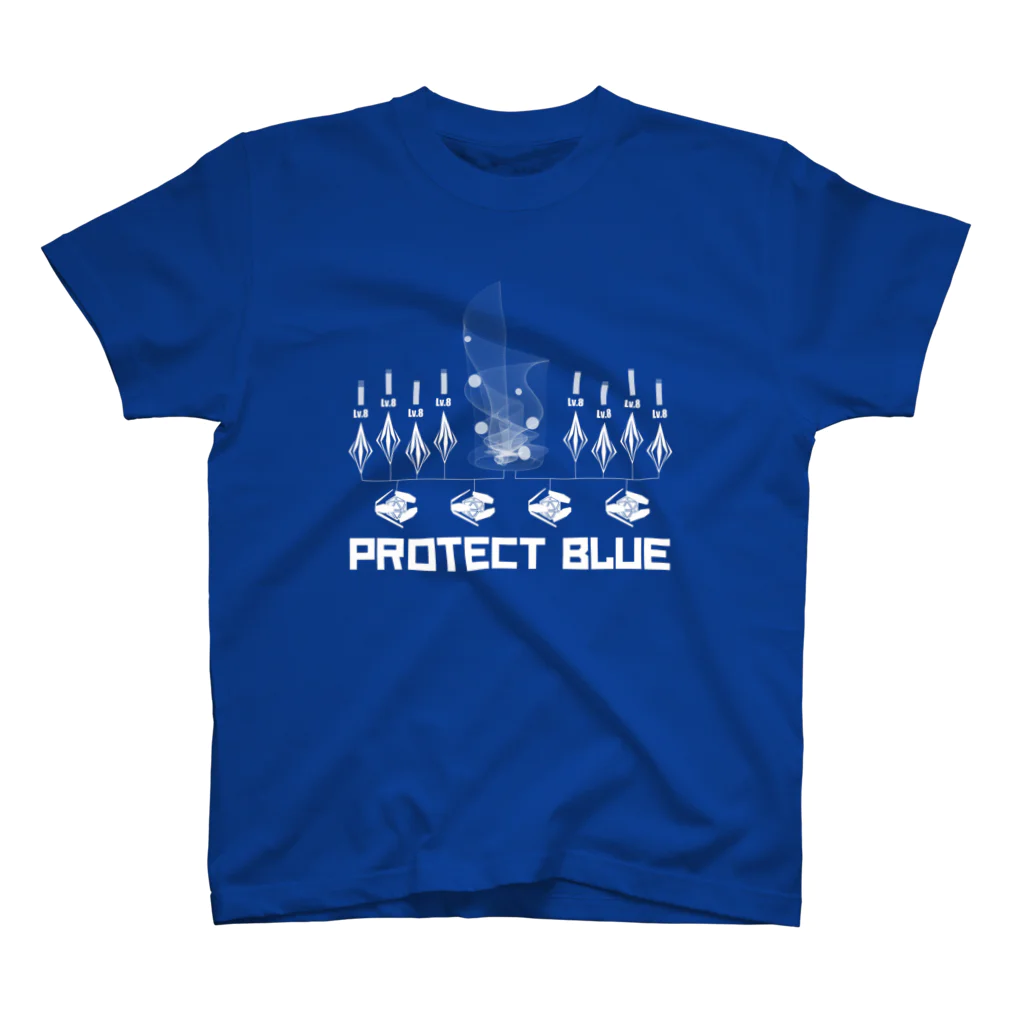 狐のProtect blue Regular Fit T-Shirt