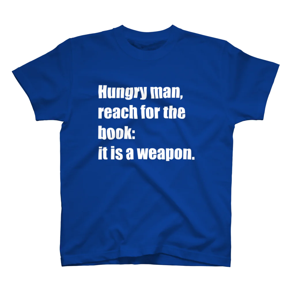 あひるせんせーのHungry man, reach for the book Regular Fit T-Shirt