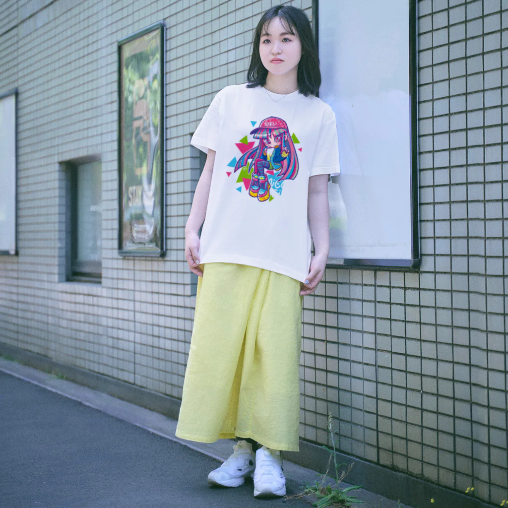 ＴＡＭ＋α◆SUZURIのネオンガール Regular Fit T-Shirt