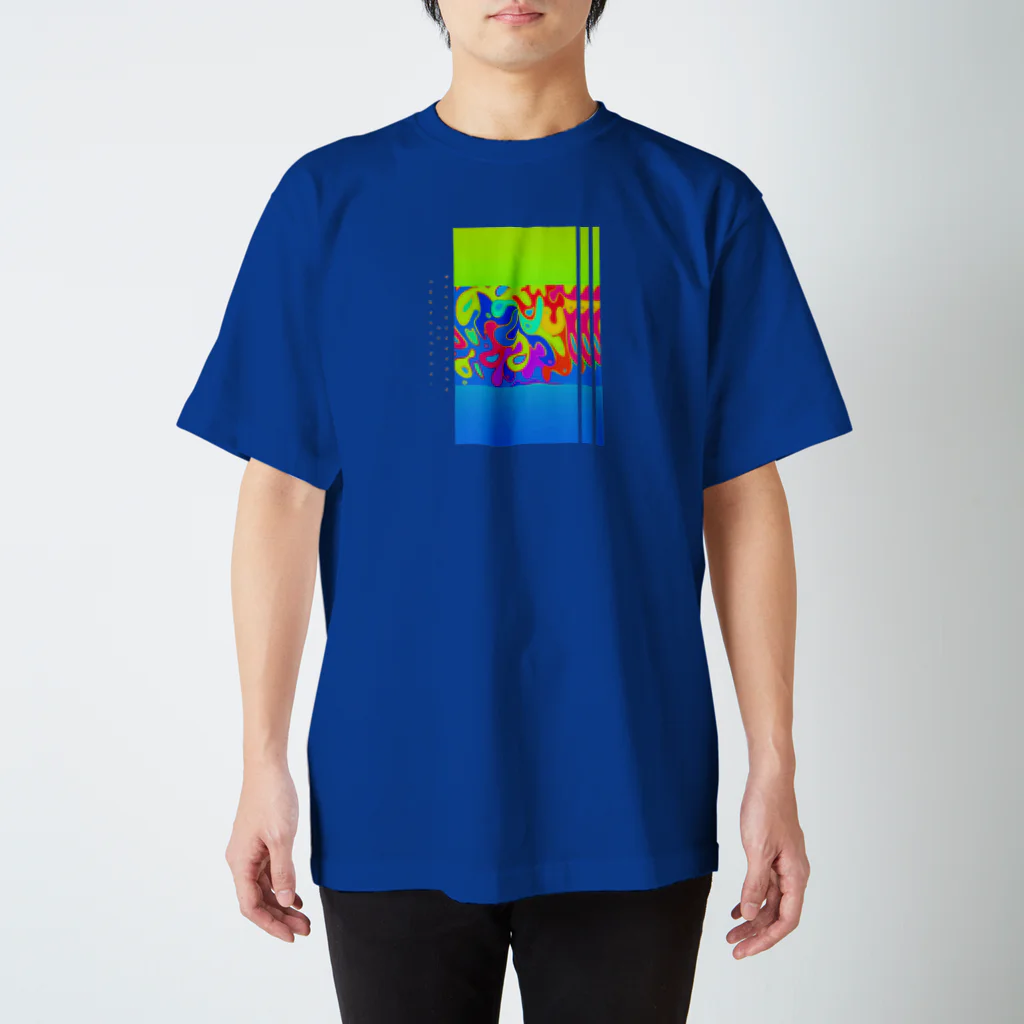 Kouta^の柄物【黄緑・青】 Regular Fit T-Shirt