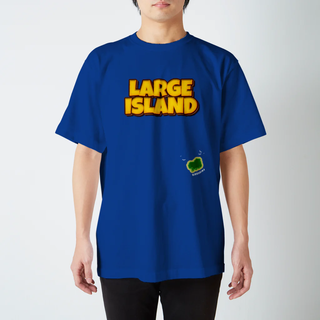 AI Tシャツの【37-広島】LARGE ISLAND  スタンダードTシャツ