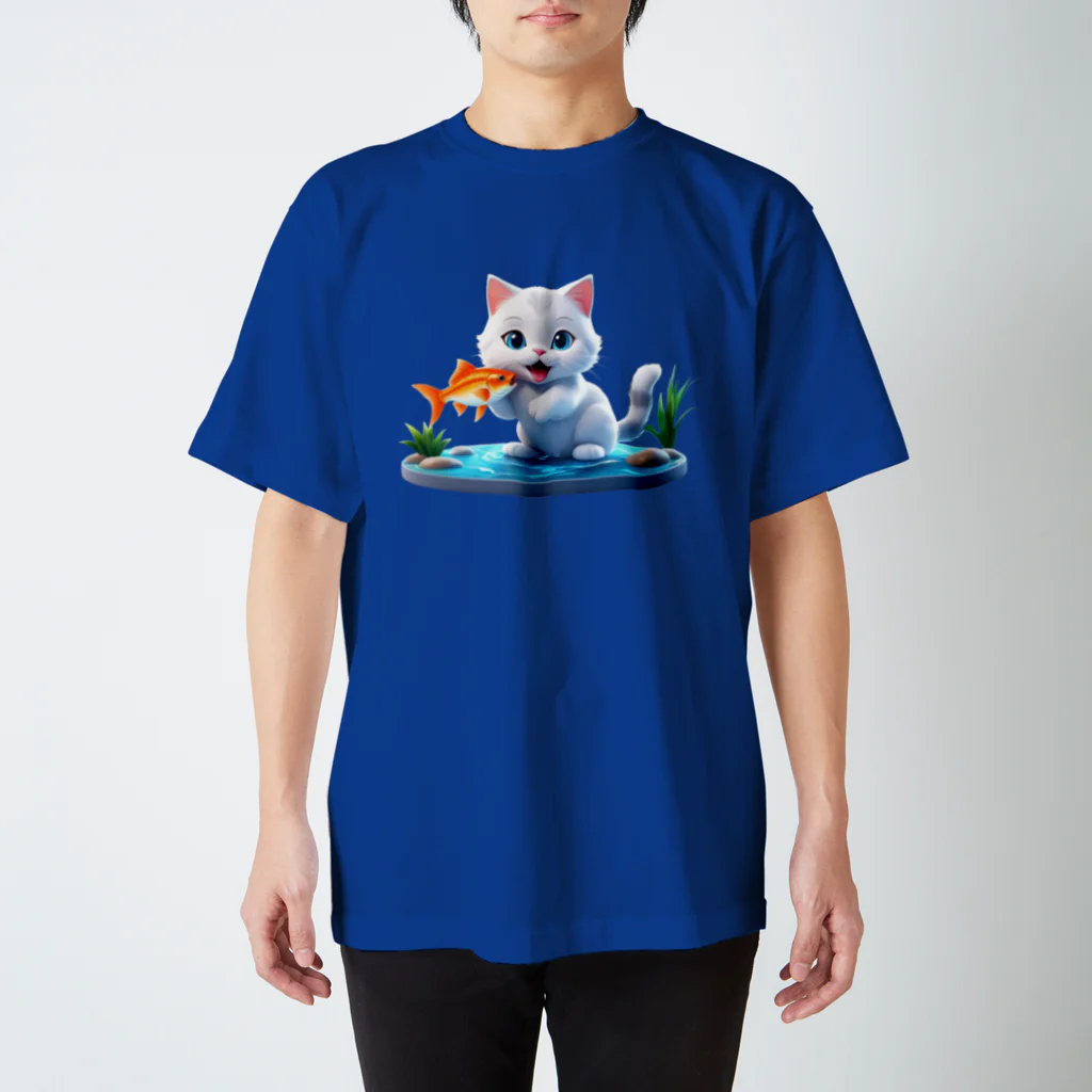 〜たけしゃんのお店〜のネコの幸せ⑧ Regular Fit T-Shirt