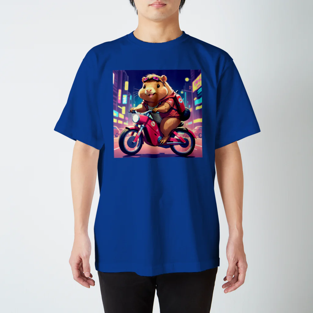 カピパーラ🐻のカピバ～ラ～🏍️イーツ🍔✨ Regular Fit T-Shirt