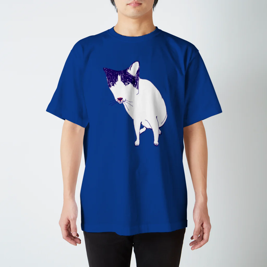 NIKORASU GOのなんか企んでいるネコ（Tシャツ・パーカー・グッズ・ETC） スタンダードTシャツ