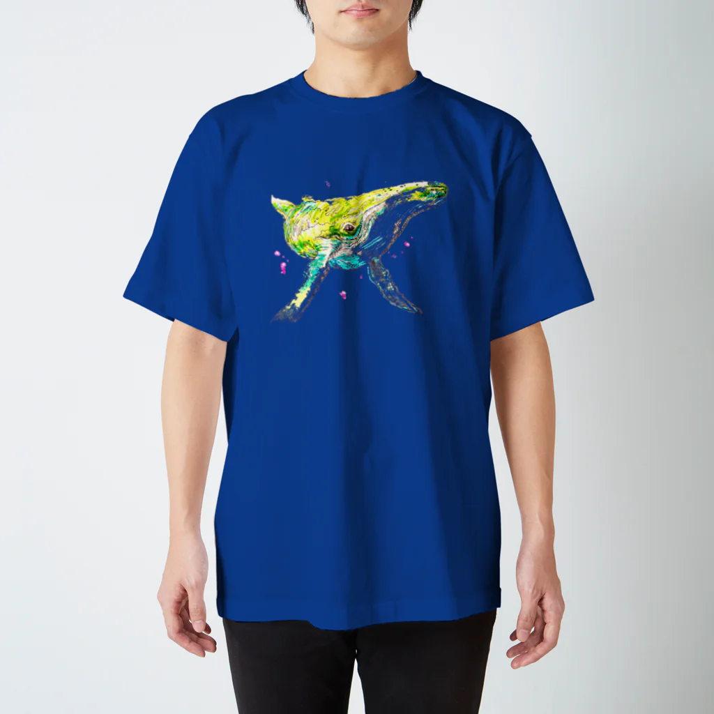 中林堂_手書き本舗のクジラ1号 Regular Fit T-Shirt