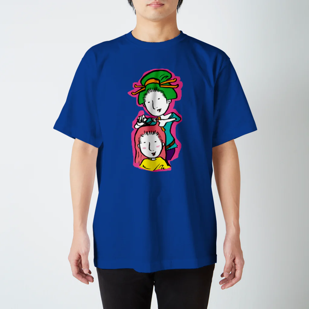 Oedo CollectionのBeautician Girl／濃色Tシャツ スタンダードTシャツ