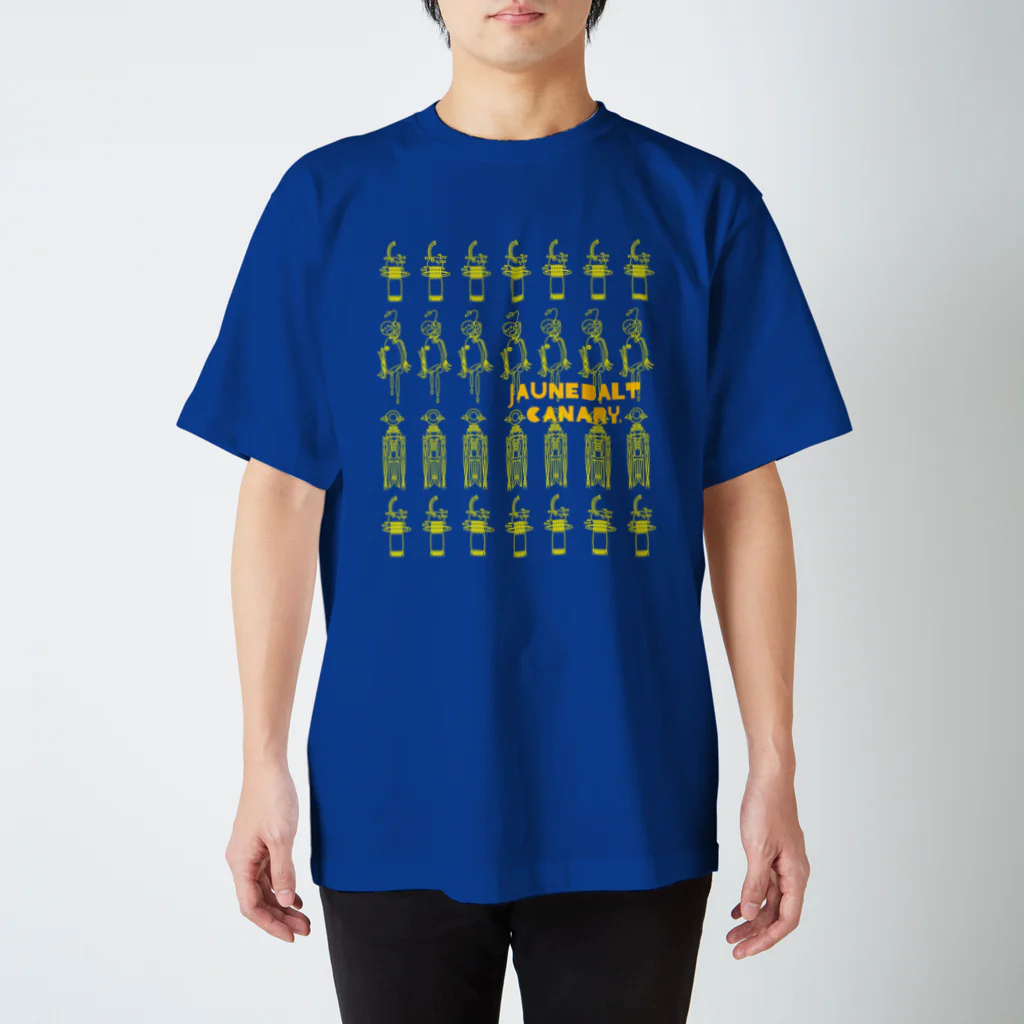 なで肩うさぎの美香堂のJAUNEBALT CANARY type:B blue Regular Fit T-Shirt