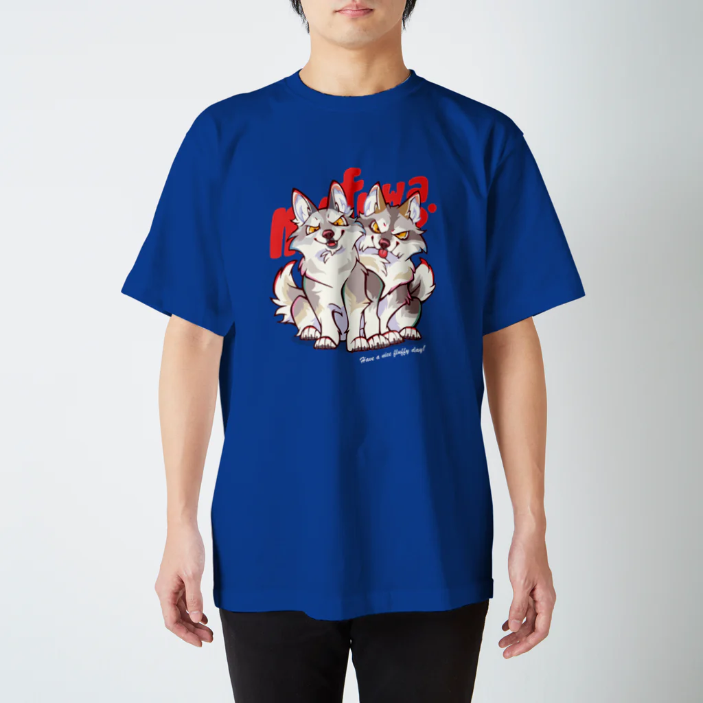 mofuwaのWOLF BROS(dark colors) スタンダードTシャツ