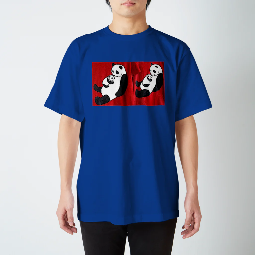 suzuejyaの親子パンダん スタンダードTシャツ