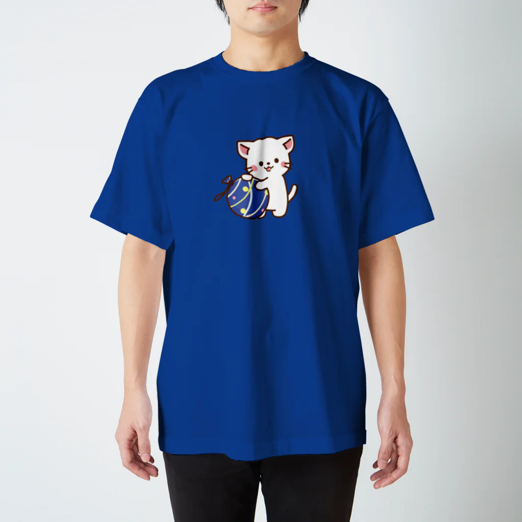 Haruna shopのしろねこ♡夏祭り ver  スタンダードTシャツ