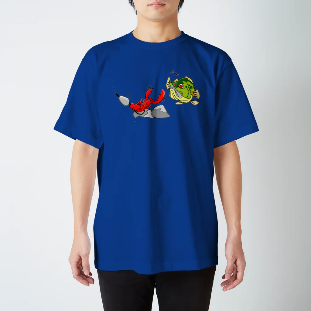 MONKEY　CRAFTのフィッシング 釣りTシャツマリ⑪バス Regular Fit T-Shirt