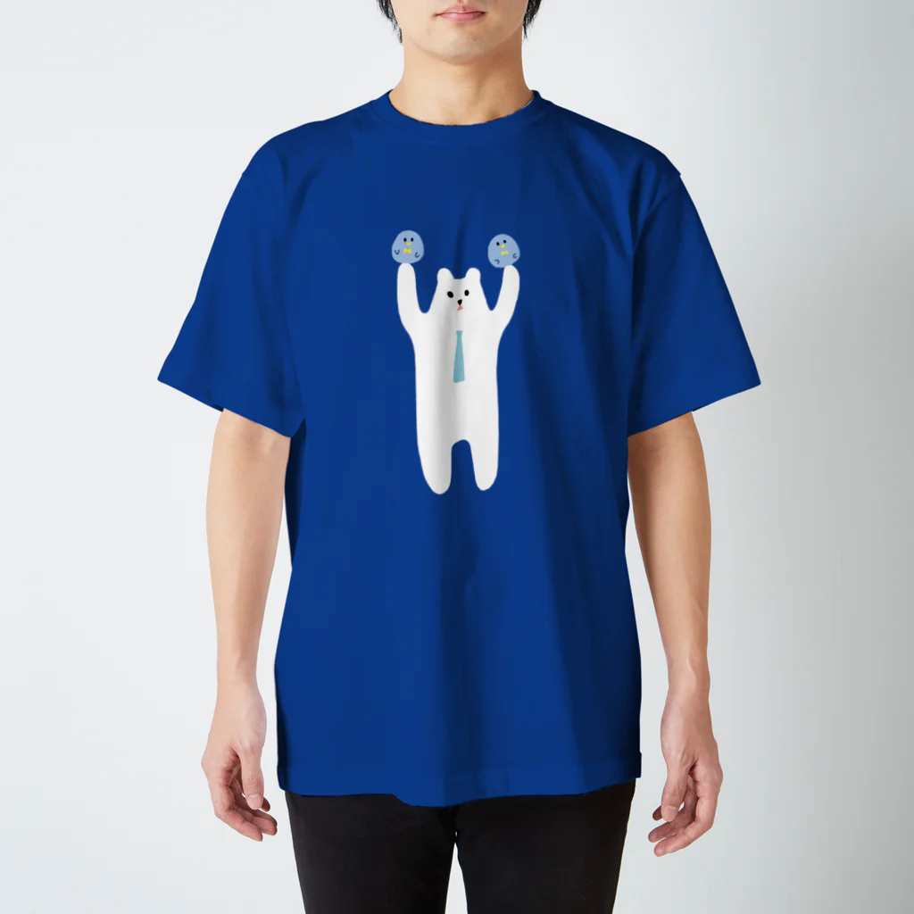 猫森ちせのおめかしぺんぎんずとしろくま スタンダードTシャツ