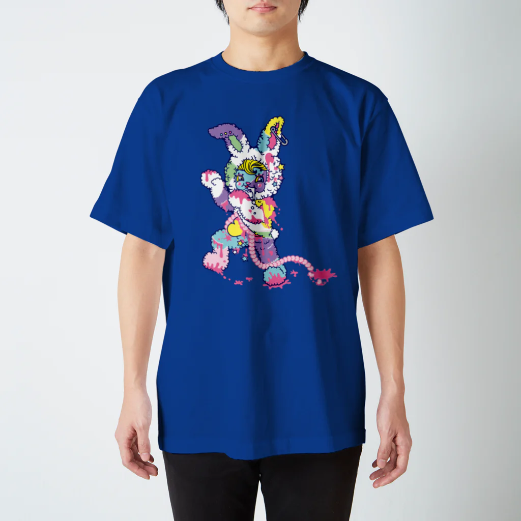 Cɐkeccooのうさぎのラビ★スリラーハロウィン-ゾンビ-パステル Regular Fit T-Shirt