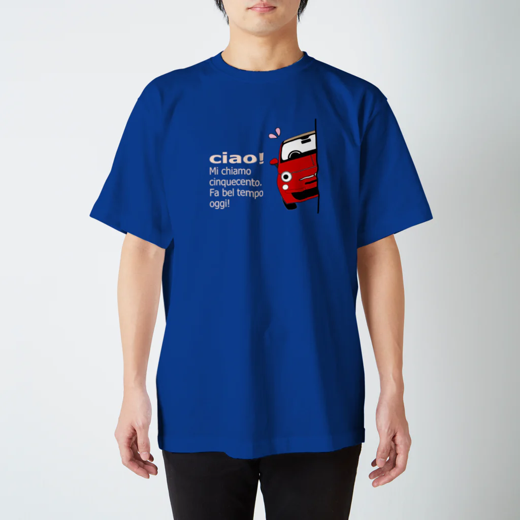 ニキトウホンポのひょっこりちんFR　ロッソ-C特濃 スタンダードTシャツ