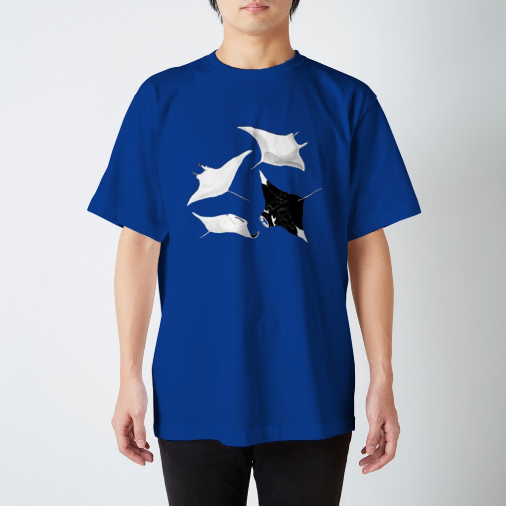 うみのいきもののマンタ・マンタ Regular Fit T-Shirt