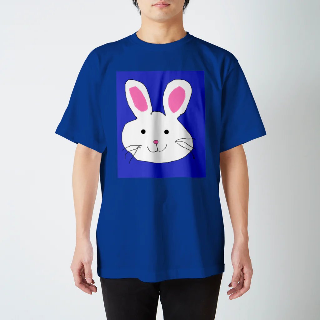 でおきしりぼ子の実験室のてがきうさぎ Regular Fit T-Shirt