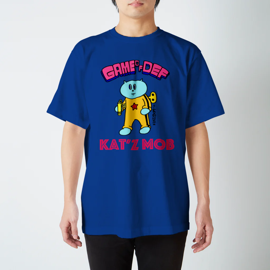 カツボン(KATZBOM)／漫画家ラッパーのカンフーネジネコ スタンダードTシャツ