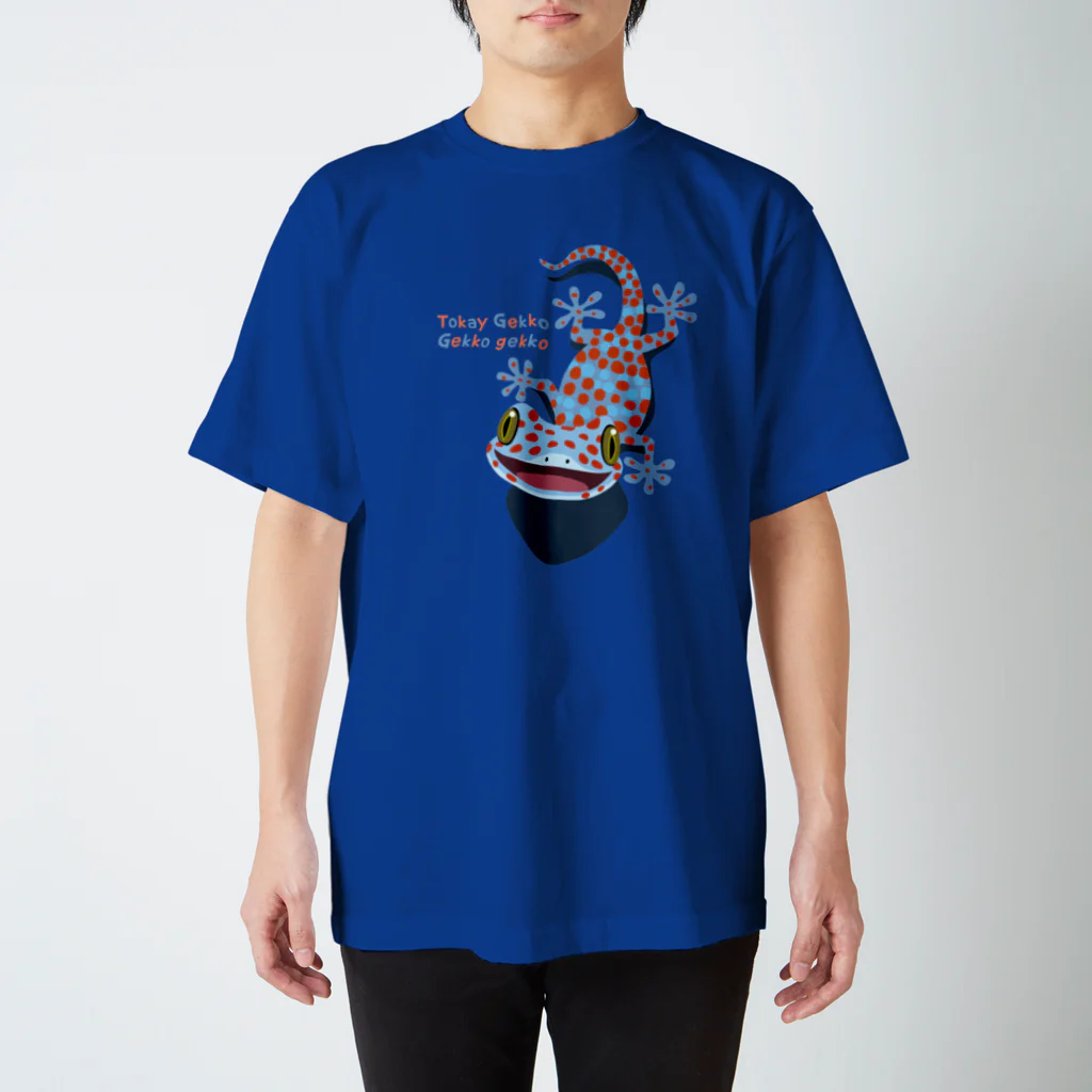 ぼくのすいぞくかん SUZURI店のトッケイヤモリtb Regular Fit T-Shirt