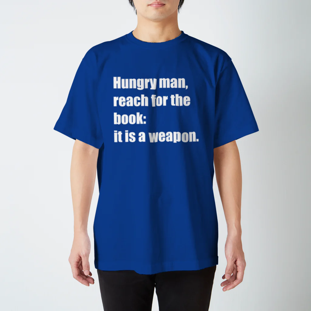 あひるせんせーのHungry man, reach for the book Regular Fit T-Shirt