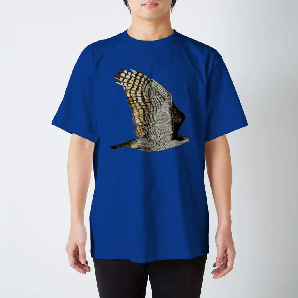 Coshi-Mild-Wildのオオタカ　飛ぶぞ🦅🪶 スタンダードTシャツ