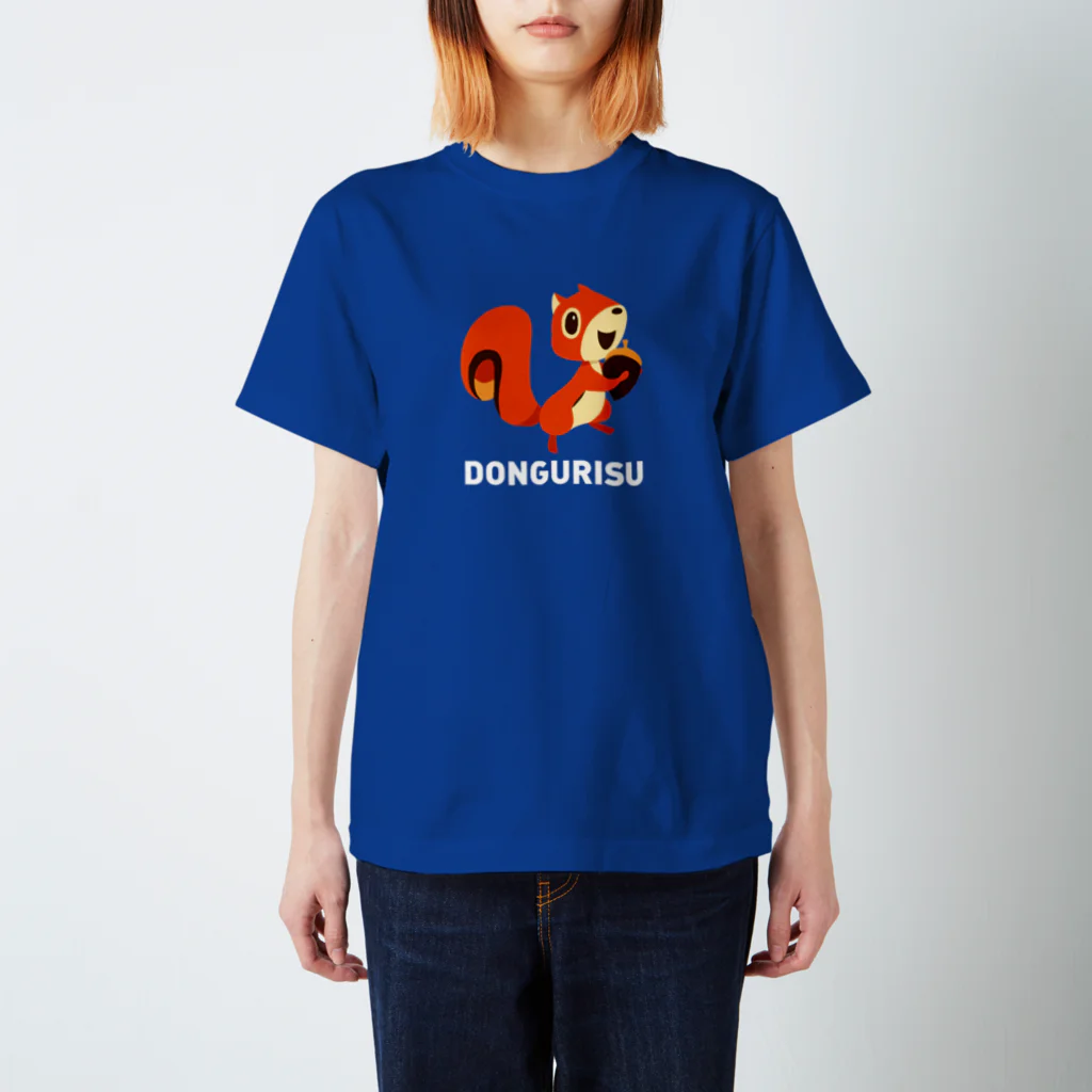 SUNDAYS GRAPHICSのDONGURISU (どんぐリス) 白ロゴ  スタンダードTシャツ