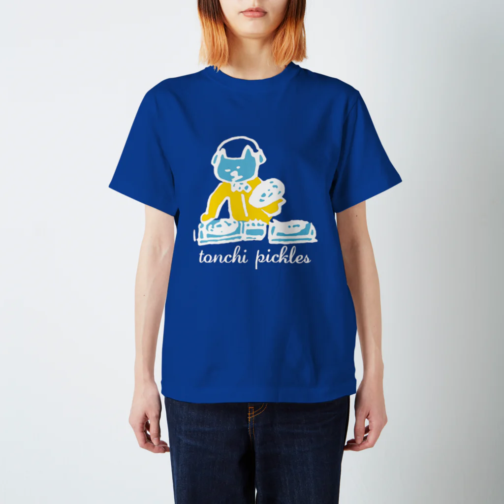 とんちピクルスのdjlele文字白 スタンダードTシャツ