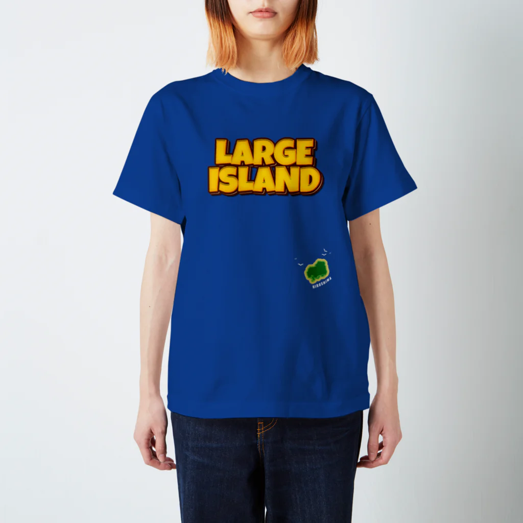 AI Tシャツの【37-広島】LARGE ISLAND  티셔츠