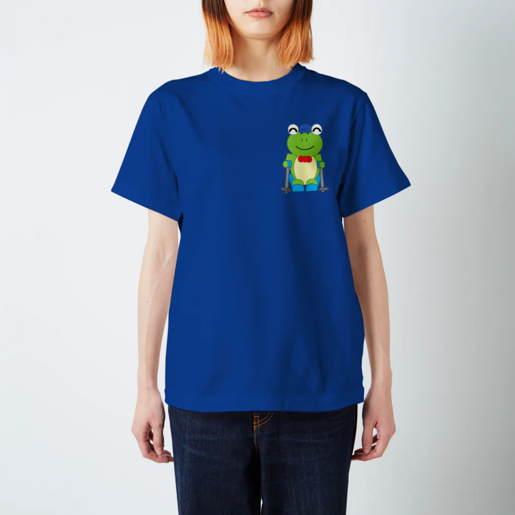 🐸かえるさんと仲間たち🐸のスキーとかえるさん Regular Fit T-Shirt