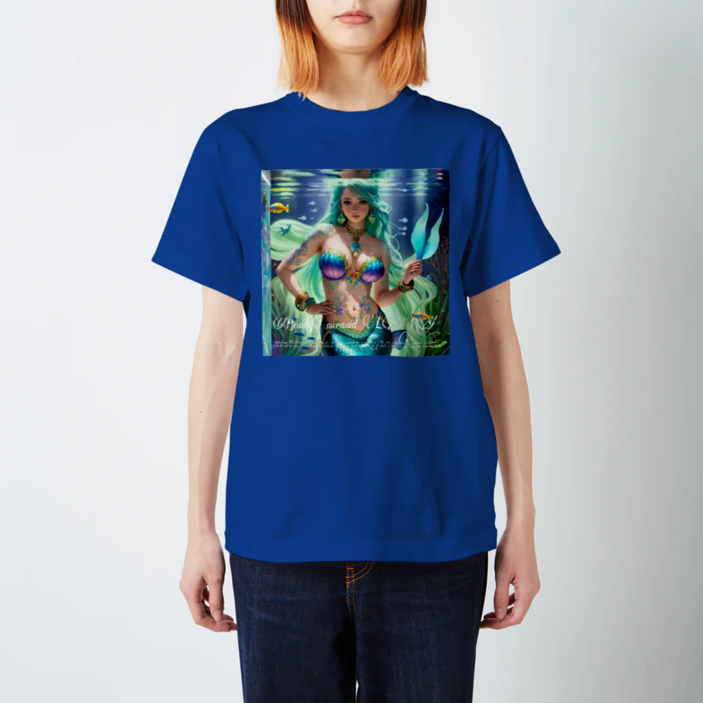 💖宇宙整体♪🌈♪こころからだチャンネル♪💖のbeautiful  mermaid  LARA Regular Fit T-Shirt