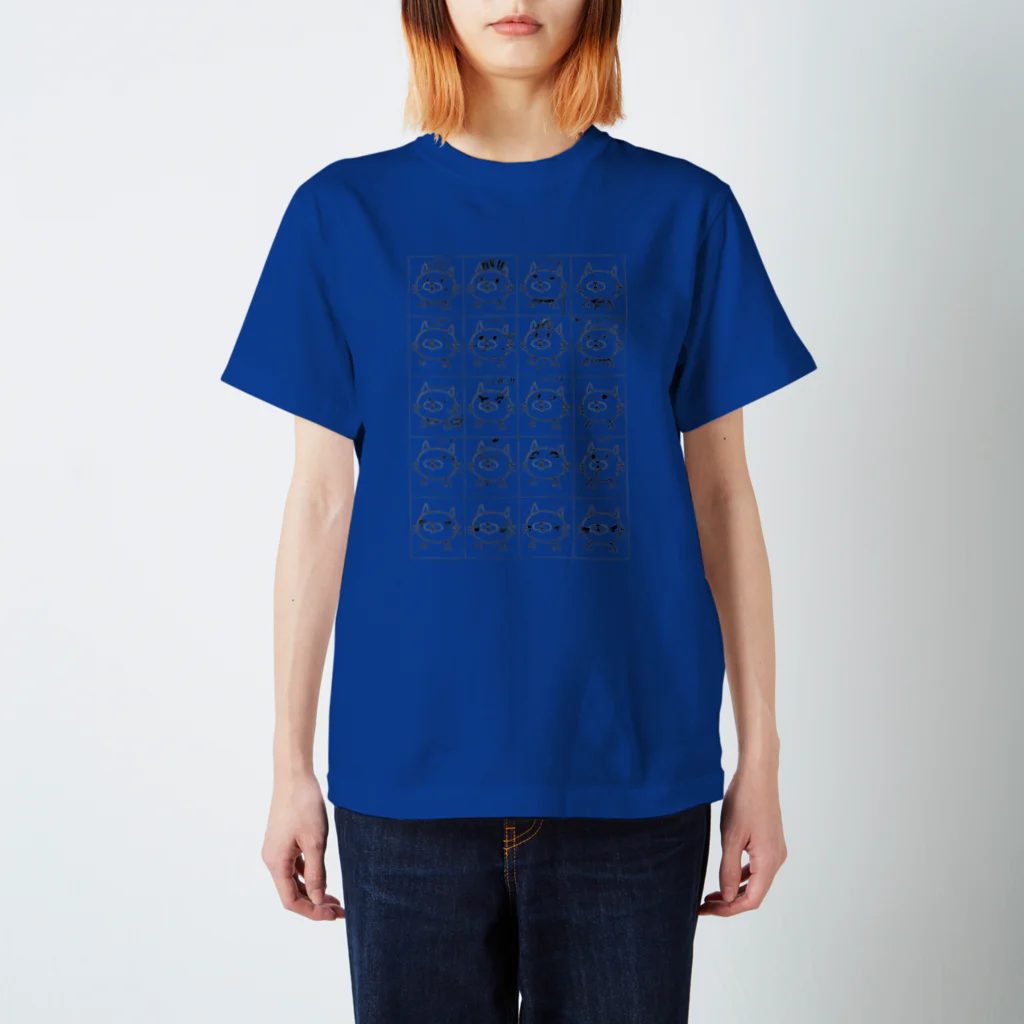 みぃさん＆せぃさんの猫面相20way by 小4女子 Regular Fit T-Shirt
