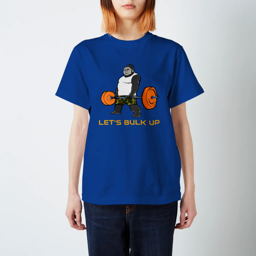 トラウマ🍭のデッドリフトゴリラ紺 Regular Fit T-Shirt