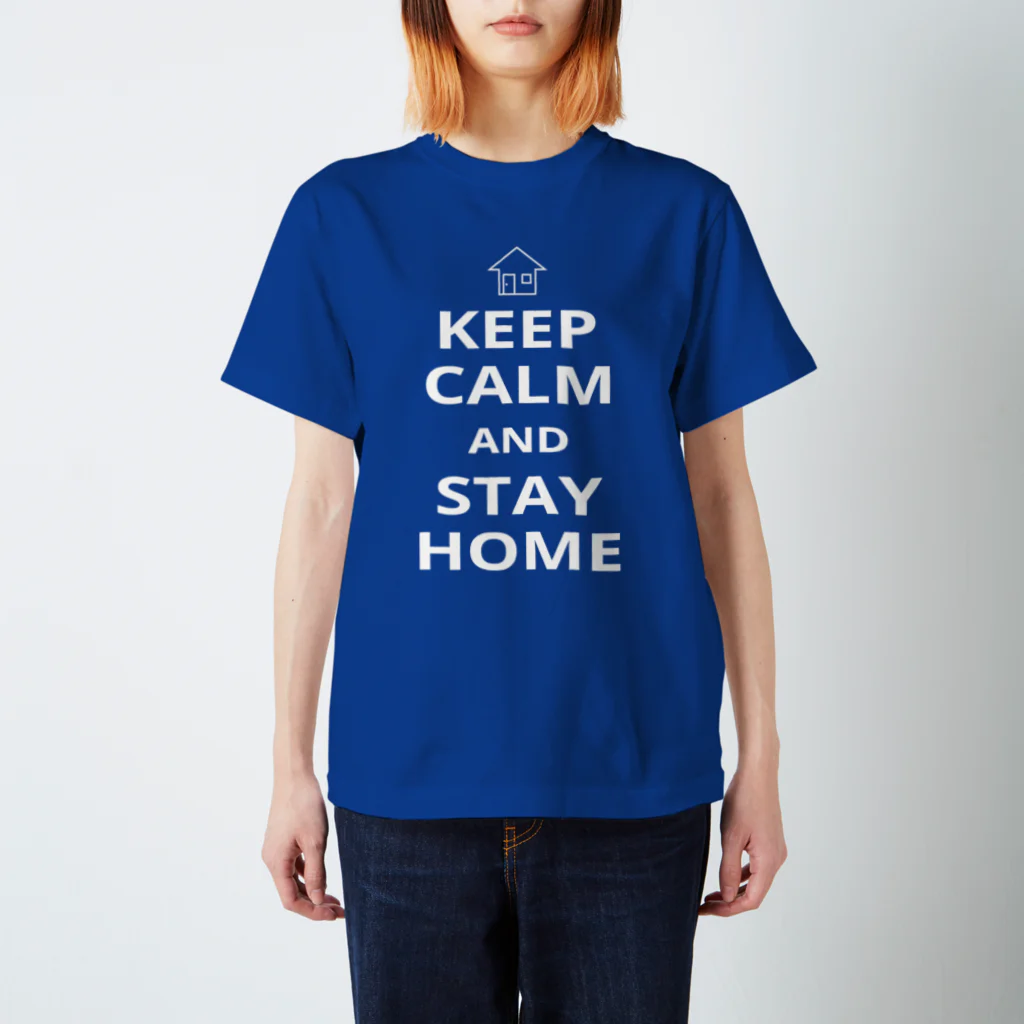 borderLinerのKeep Calm and Stay Home スタンダードTシャツ